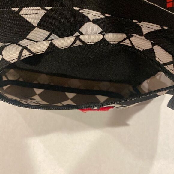 Harley Quinn Joker Flip Pak Reversible Backpack Black Red White Spencer Gifts - Picture 4 of 16